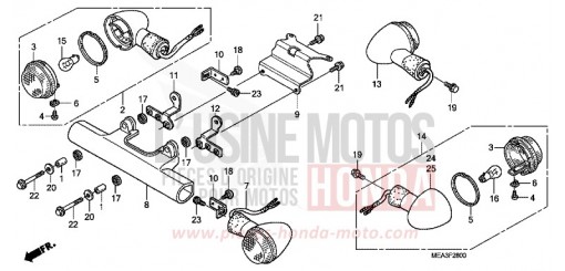 REAR BRAKE PIPE (NSS300A) NSS300AD de 2013